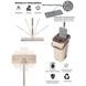 Комплект для прибирання відро та швабру HouseWork flat bucket Mop 8л Коричневий