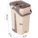 Комплект для прибирання відро та швабру HouseWork flat bucket Mop 8л Коричневий