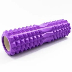 Ролик масажний для йоги, фітнесу (спини та шиї) OSPORT (30*9 см) Фіолетовий