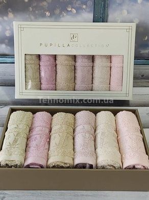 Рушники Pupilla Elit acik 30х50см Бамбук набір 6шт