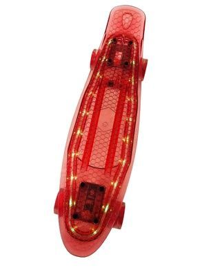 Пенни борд 850 Best Board cветящаяся дека, светящиеся колёса PU Красный