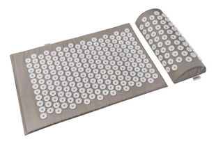 Акупунктурний масажний килимок Acupressure Mat or Bed of Nails Білий