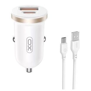Автомобільний зарядний пристрій для гаджетів та смартфонів XO CC56 mini car charger A+C single port 30W/simultaneous 5V3A Micro