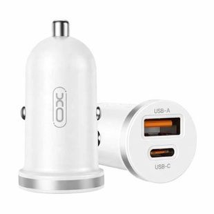 Автомобільний зарядний пристрій для гаджетів та смартфонів XO CC56 mini car charger A+C single port 30W/simultaneous 5V3A