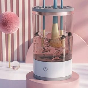 Очищувач пензлів для макіяжу акумуляторний Makeup Cleaning Brush Білий