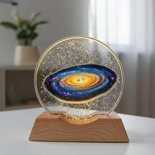 3D-ночник с подсветкой Космос на подставке 8х8см