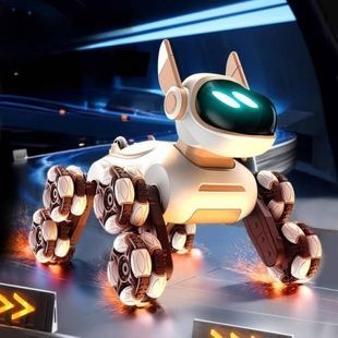 Интерактивный робот питомец Собака с пультом и браслетом DWI Robot Белый