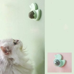 Кулька з котячою м'ятою на липучці Каченя Pet toy LY-757 Салатова