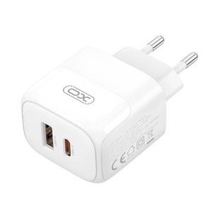 Мережевий зарядний пристрій блок живлення XO L138 30W GaN nitride 1USB-A+1USB-C