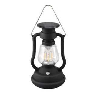 Ліхтар у вигляді гасової лампи 7LED Solar and Hand Crank Lamp RY-T91 Чорний
