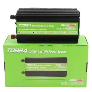 Перетворювач напруги 12-220V 1500W з функцією UPS Tossa TAU1500LЧорний із салатовим