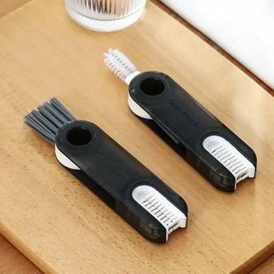 Щітка для чищення пляшок 3в1 U-подібна BRUSH Чорна