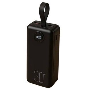 Power bank з дисплеєм 30000mAh XO PR240 USB-C 20W/USB-A 22.5W Чорний