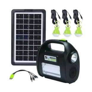 Портативна сонячна автономна система з ліхтарем Powerbank Solar Light DT-9025B