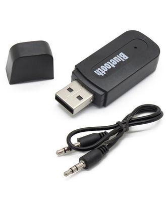 AUX USB Bluetooth, аудио адаптер H-163 черный