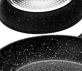 Набор посуды Benson BN-333 (2.5л 4.5л 6.5л; 28см) - черный