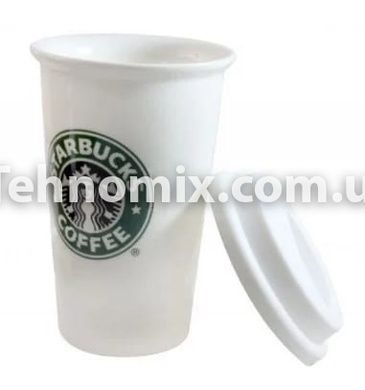Керамическая термочашка Starbucks Белая