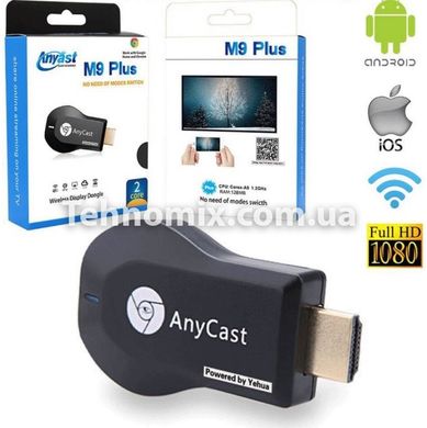 Медіаплеєр Miracast AnyCast M9 Plus HDMI з вбудованим Wi-Fi модулем