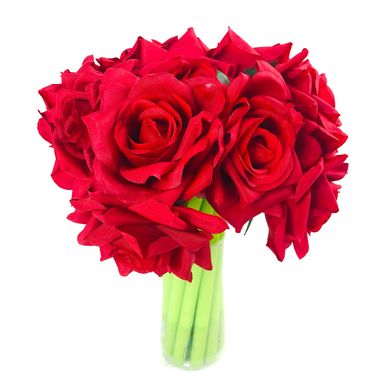 Набір гелевих ручок квітка 16 шт Червона троянда