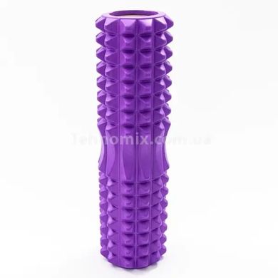 Ролик массажный для йоги, фитнеса (спины и шеи) OSPORT (30*9 см) Фиолетовый
