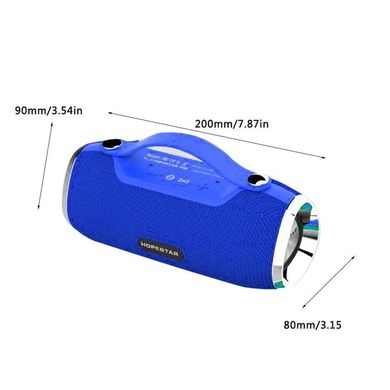 Портативная Bluetooth колонка Hopestar H40 с влагозащитой Blue