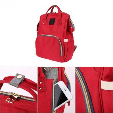 Сумка-рюкзак для мам Mom Bag Красная