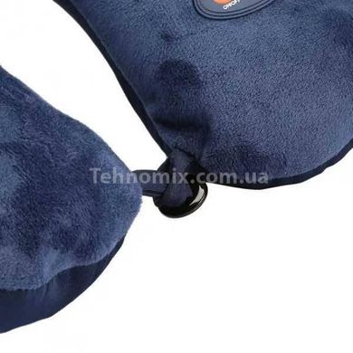 Подушка подголовник массажная Neck Massage Cushion Темно синяя