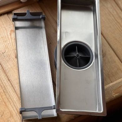 Трап-душові грати напольні металеві floor drain AND YLN7245-30 Сіра