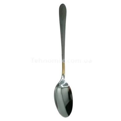 Ложки столовые рифленые с золотистым узором 6шт Cutlert set CD-22