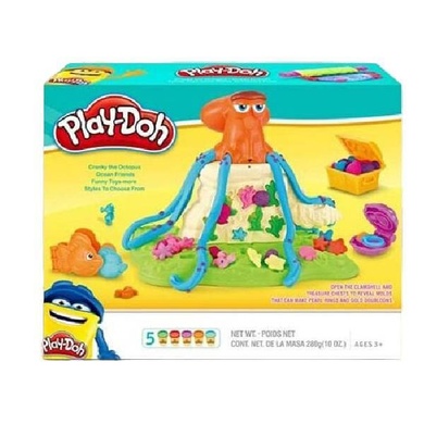 Набор теста для лепки Осьминог 5 баночек с формочками Play-Doh