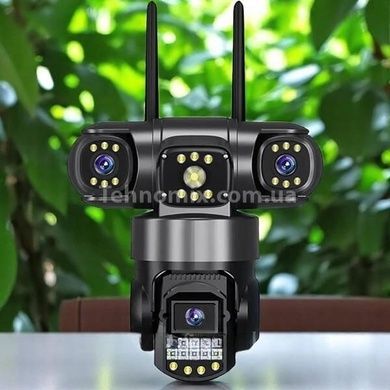 Камера видеонаблюдения уличная поворотная IP PTZ 200Вт SC28 WiFi Черная