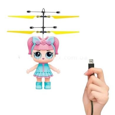 Летающая кукла индукционная Flying Girl Голубая