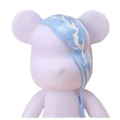 Набор для творчества Флюидный Мишка 33см Арт терапия DIY Creative Fluid Bear Голубой с белым
