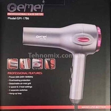 Фен для волос GM-1786 Серый