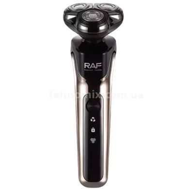 Електробритва акумуляторна з дисплеєм 3в1 USB RAF R.4043 Чорно-біла
