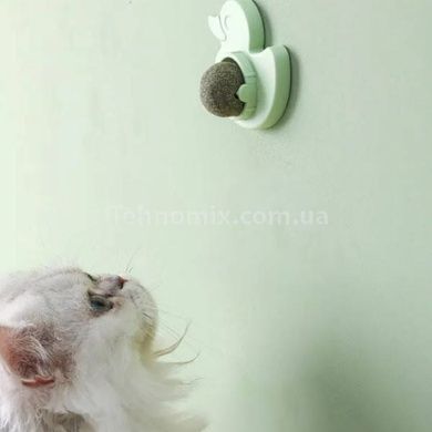 Шарик с кошачьей мятой на липучке Уточка Pet toy LY-757 Салатовая