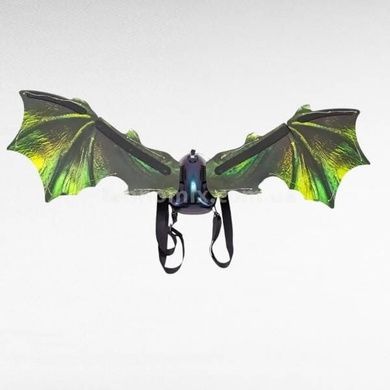 Крила дракона з підсвічуванням та зі звуком на батарейках Shadow Angel Зелені