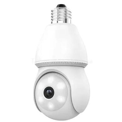 Камера відеоспостереження внутрішня camera E27 wifi camera app icsee AND D1 Біла