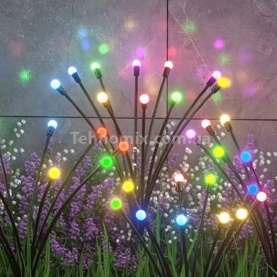 Комплект садових світильників декоративних Світлячки 2 шт по 10LED RGB 70см