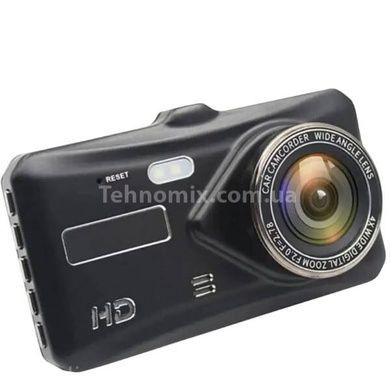 Автомобільний відеореєстратор із кріпленням на лобове скло T672 Чорний