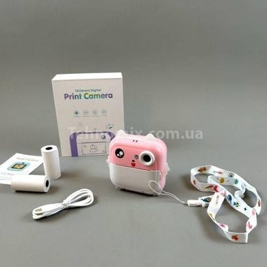 Фотоаппарат моментальной печати +2 рулона бумаги C 64270 Розовый