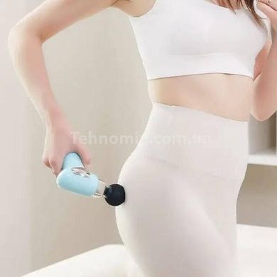 Массажер ударный Fascial Gun Compact power Massager CY-009 Голубой