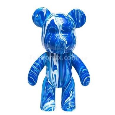 Набор для творчества Флюидный Мишка 33см Арт терапия DIY Creative Fluid Bear Голубой с белым