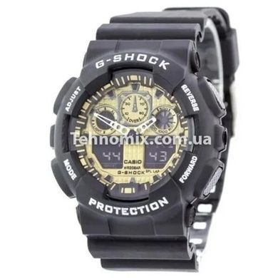 Мужские наручные часы G-SHOCK-3 Черные с золотым