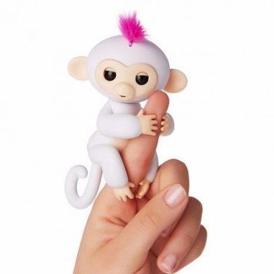 Інтерактивна мавпочка fingerlings happy monkey Білий