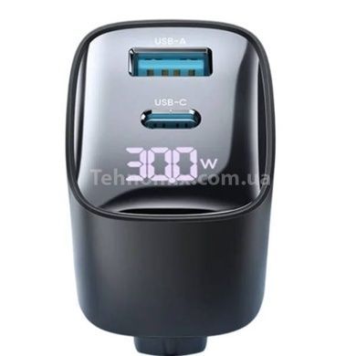 Зарядное устройство для Usams CC229 30W GaN 1USB A 1 Type-C Display Fast Charger black