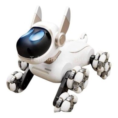 Интерактивный робот питомец Собака с пультом и браслетом DWI Robot Белый