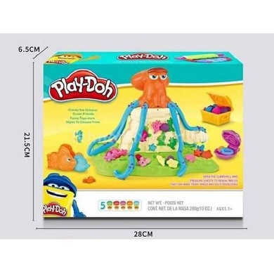 Набор теста для лепки Осьминог 5 баночек с формочками Play-Doh