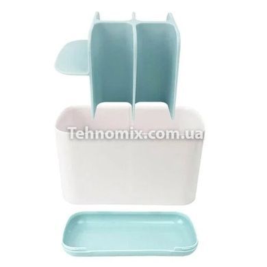 Подставка для зубных щеток Large Toothbrush Caddy Голубая