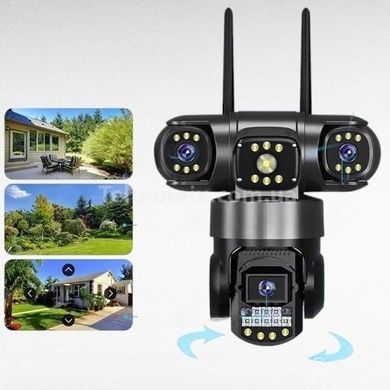 Камера видеонаблюдения уличная поворотная IP PTZ 200Вт SC28 WiFi Черная